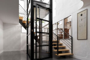 A residential elevator